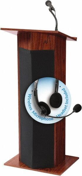 Oklahoma Sound - Wood Full Floor Lectern - 17" Deep x 22" Wide x 46" High - Exact Tooling