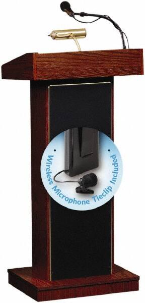 Oklahoma Sound - Wood Full Floor Lectern - 17" Deep x 22" Wide x 46" High - Exact Tooling