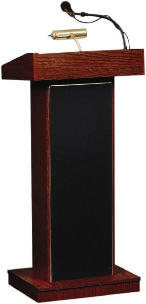 Oklahoma Sound - Wood Full Floor Lectern - 17" Deep x 22" Wide x 46" High - Exact Tooling