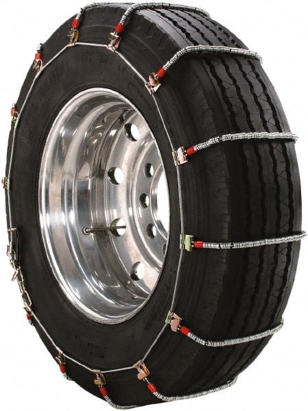 Peerless Chain - Single Axle Tire Chains - For Use with 8.25-20, 9-22.5, 235/80-22.5, 245/80-22.5, 255/70-22.5, 255/75-22.5 - Exact Tooling