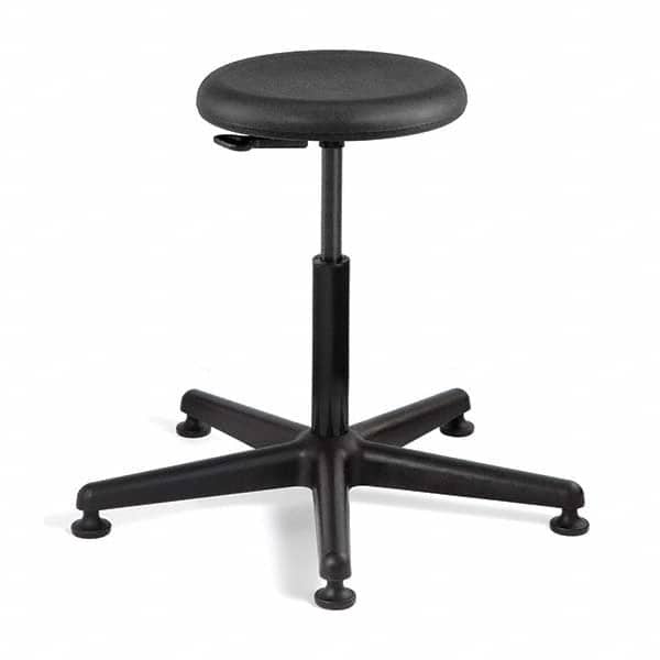 Bevco - Swivel & Adjustable Stools Type: Adjustable Backless Stool Base Type: Nylon - Exact Tooling