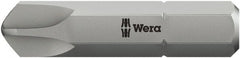Wera - 5/16" Drive, 1/4 Torq-Set Mplus Screwdriver Bit - 1-1/4" OAL - Exact Tooling