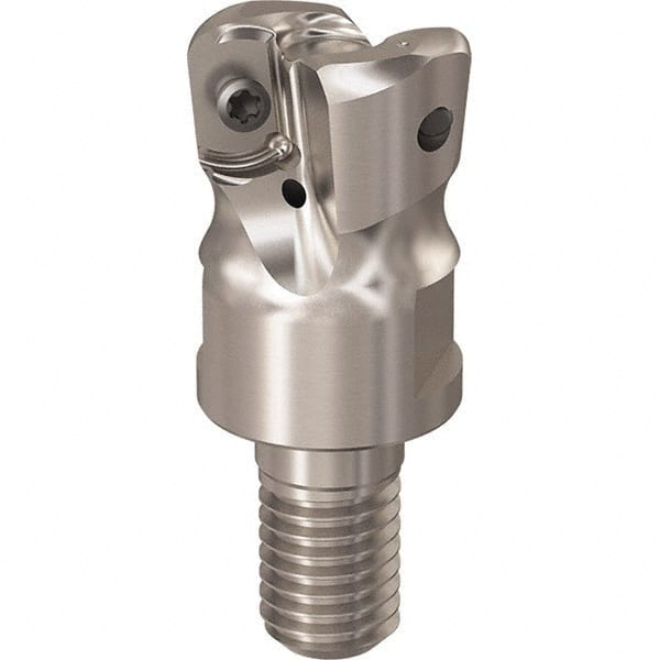 Seco - R217.21.RE 10mm Threaded Shank Milling Tip Insert Holder & Shank - 1.102362" Projection, 1" Neck Diam, M10 Neck Thread, 20mm Nose Diam, 28mm OAL, Tool Steel Tool Holder - Exact Tooling