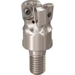 Seco - R217.21.RE 10mm Threaded Shank Milling Tip Insert Holder & Shank - 1.102362" Projection, 1" Neck Diam, M10 Neck Thread, 20mm Nose Diam, 28mm OAL, Tool Steel Tool Holder - Exact Tooling