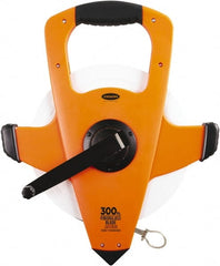 Keson - 300' x 1/2" Tape Measure - 1/8, 1/10 & 1/100" Graduation - Exact Tooling