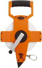 Keson - 100' x 3/8" Tape Measure - 1/10 & 1/100' Graduation - Exact Tooling