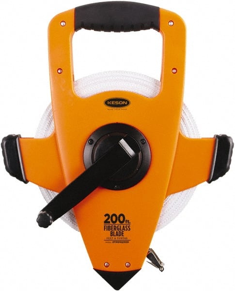 Keson - 200' x 1/2" Tape Measure - 1/10" Graduation - Exact Tooling