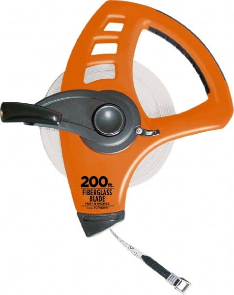 Keson - 200' x 1/2" Tape Measure - 1/8" Graduation - Exact Tooling