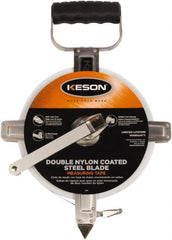 Keson - 200' x 3/8" Tape Measure - 1/10 & 1/100" Graduation - Exact Tooling