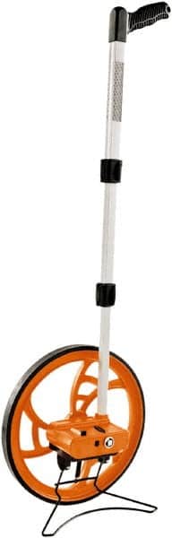 Keson - 99,999' Counter Limit, 3' OAL, Measuring Wheel - 2" Accuracy per 100", Measures in Feet & Tenths - Exact Tooling