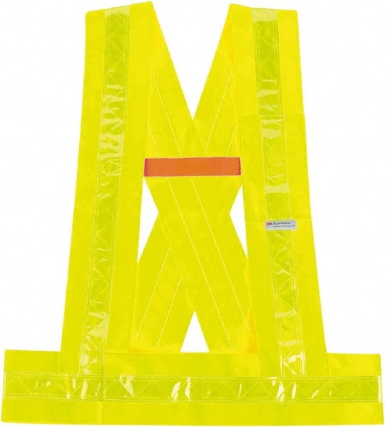 Ergodyne - Size M/L High Visibility Lime Solid Breakaway Vest - ANSI 107, Hook & Loop Closure, 1 Pocket, Polyester - Exact Tooling