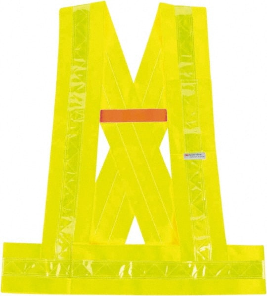 Ergodyne - Size 3XL High Visibility Lime Solid Breakaway Vest - ANSI 107, Hook & Loop Closure, 1 Pocket, Polyester - Exact Tooling