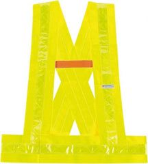Ergodyne - Size 3XL High Visibility Lime Solid Breakaway Vest - ANSI 107, Hook & Loop Closure, 1 Pocket, Polyester - Exact Tooling