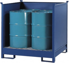 Denios - Mobile Spill Containment Type: Transport Pallet w/Side Walls Number of Drums: 4 - Exact Tooling