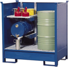 Denios - Mobile Spill Containment Type: Transport Pallet w/Side Walls Number of Drums: 2 - Exact Tooling