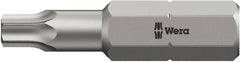 Wera - 5/16 & 1/4" Drive T40 Torx Screwdriver Bit - 2-3/4" OAL, Insert Bit - Exact Tooling