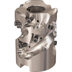 Seco - 12 Inserts, 1-31/32" Cut Diam, 1.06" Arbor Diam, 46mm Max Depth of Cut, Indexable Square-Shoulder Face Mill - 90° Lead Angle, 2.7559" High, LOEX-12 Insert Compatibility, Through Coolant, Series Square T4-12 - Exact Tooling