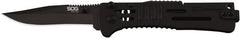 SOG Specialty Knives - 3.019" Blade, 4" OAL, Clip Point Folding Knife - 4.22" Closed Length, Stainless Steel, 1 Blade, 1 Edge, Belt clip - Exact Tooling