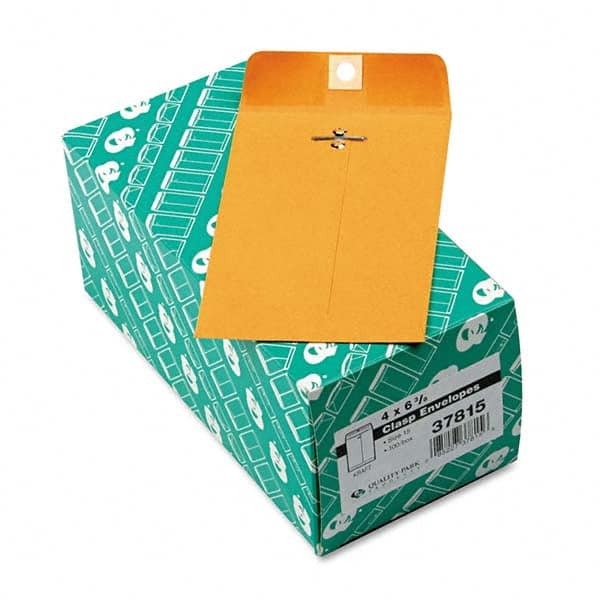 Quality Park - Mailers, Sheets & Envelopes Type: Clasp Envelope Style: Clasp w/Gummed Flap - Exact Tooling