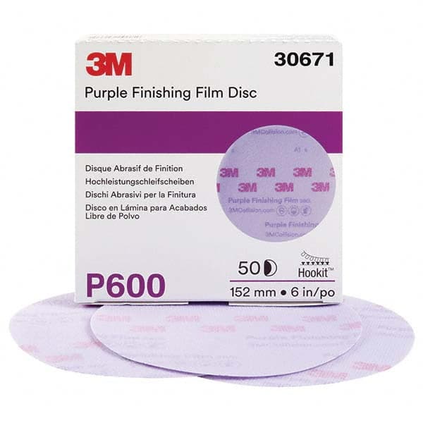 3M - Hook & Loop Discs Abrasive Type: Film Disc Disc Diameter (Inch): 6 - Exact Tooling