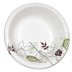 Dixie - Pathways Heavyweight Paper Bowls, 20 oz, White/Green/Burgundy, 125/Pack - Exact Tooling