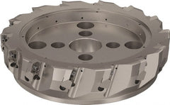 Seco - 14 Inserts, 315mm Cut Diam, 60mm Arbor Diam, 25mm Max Depth of Cut, Indexable Square-Shoulder Face Mill - 90° Lead Angle, 80mm High, ABEX 26.. Insert Compatibility, Through Coolant, Series R220.96 - Exact Tooling