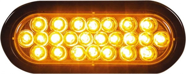 Buyers Products - 6 Flash Rate, Recessed Mount Emergency Strobe Light Assembly - Powered by 12 to 24 Volts, Amber - Exact Tooling