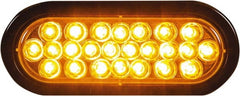 Buyers Products - 6 Flash Rate, Recessed Mount Emergency Strobe Light Assembly - Powered by 12 to 24 Volts, Amber - Exact Tooling