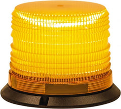 Buyers Products - 8 Flash Rate, 1" Pipe & 3-Bolt Mount Emergency Strobe Light Assembly - Powered by 12 to 24 Volts, Amber - Exact Tooling