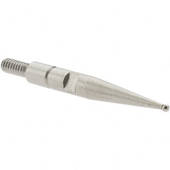 SPI - 0.8mm Ball Diam, Steel, Ball Test Indicator Contact Point - 0.688" Contact Point Length, Use with Interapid Test Indicators - Exact Tooling