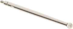SPI - 3mm Ball Diam, Steel, Ball Test Indicator Contact Point - 1.336" Contact Point Length, Use with Mitutoyo Test Indicators - Exact Tooling