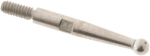 SPI - 2mm Ball Diam, Steel, Ball Test Indicator Contact Point - 0.52" Contact Point Length, Use with Teclock Test Indicators - Exact Tooling