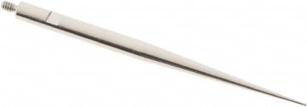 SPI - 0.4mm Ball Diam, Carbide, Ball Test Indicator Contact Point - 1.437" Contact Point Length, Use with Tesa Test Indicators - Exact Tooling