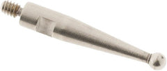 SPI - 1.5mm Ball Diam, Steel, Ball Test Indicator Contact Point - 0.497" Contact Point Length, Use with Tesa Test Indicators - Exact Tooling