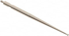 SPI - 1mm Ball Diam, Steel, Ball Test Indicator Contact Point - 1.437" Contact Point Length, Use with Tesa Test Indicators - Exact Tooling
