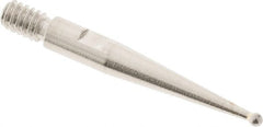 SPI - 0.8mm Ball Diam, Steel, Ball Test Indicator Contact Point - Use with Starrett Test Indicators - Exact Tooling