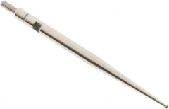 SPI - 0.8mm Ball Diam, Carbide, Ball Test Indicator Contact Point - 1.45" Contact Point Length, Use with Interapid Test Indicators - Exact Tooling