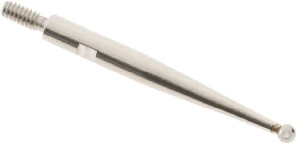 SPI - 1.5mm Ball Diam, Carbide, Ball Test Indicator Contact Point - 0.812" Contact Point Length, Use with Interapid Test Indicators - Exact Tooling