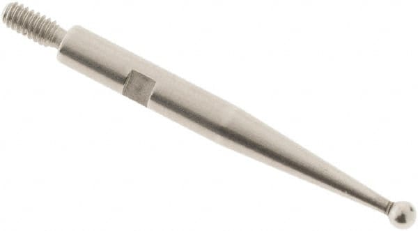 SPI - 1.5mm Ball Diam, Steel, Ball Test Indicator Contact Point - 0.812" Contact Point Length, Use with Interapid Test Indicators - Exact Tooling
