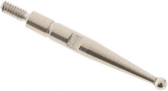 SPI - 1.5mm Ball Diam, Steel, Ball Test Indicator Contact Point - 0.688" Contact Point Length, Use with Interapid Test Indicators - Exact Tooling