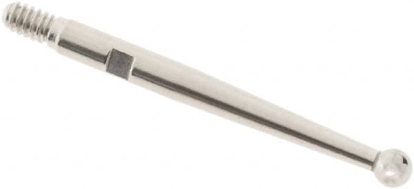 SPI - 2mm Ball Diam, Carbide, Ball Test Indicator Contact Point - Use with Starrett Test Indicators - Exact Tooling