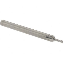 Accupro - 5/64° 5/64" Cut Diam, 0.039" Cut Width, 1/8" Shank, Solid Carbide Double-Angle Cutter - Exact Tooling