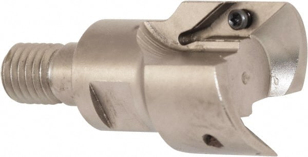 Millstar - VCGT Series ASON, Right Hand Cut, 35mm Head Length, Modular Milling Cutting Unit Head - 25mm Cutting Diam, 1/8" Depth of Cut, Universal Insert Size - Exact Tooling