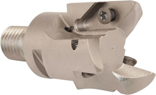 Millstar - VCGT Series ASOC, Right Hand Cut, 50mm Head Length, Modular Milling Cutting Unit Head - 42mm Cutting Diam, 1/8" Depth of Cut, Universal Insert Size - Exact Tooling