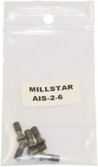 Millstar - Torx Insert Screw for Indexable Milling Cutters - M12 Thread, Industry Std AIS-2-6, For Use with End Mills - Exact Tooling