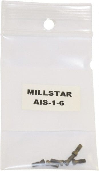 Millstar - Torx Insert Screw for Indexable Milling Cutters & Modular Heads - M12 Thread, Industry Std AIS-1-6, For Use with End Mills & Milling Heads - Exact Tooling