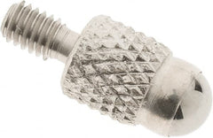 SPI - M2.5, 4mm Ball Diam, Carbide Cupped Ball Contact Point - 7mm Contact Point Length, Use with Dial Indicators - Exact Tooling