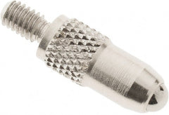 SPI - #4-48, 3mm Ball Diam, Carbide Cupped Ball Contact Point - 1/2" Contact Point Length, Use with Dial Indicators - Exact Tooling