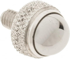 SPI - #4-48, 1/4" Ball Diam, Carbide Cupped Ball Contact Point - 0.3" Contact Point Length, Use with Dial Indicators - Exact Tooling