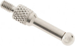 SPI - #4-48, 5/32" Ball Diam, Chrome Alloy Steel Ball Needle Contact Point - 3/4" Contact Point Length, Use with Dial Indicators - Exact Tooling